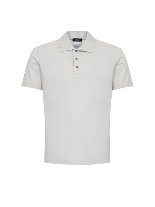 Polo in in cotone stretch Grigio